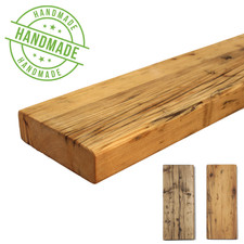 Wandboard Massivholz Wandregal Bücherregal schwebend Altholz Rustikal nach Maß