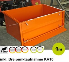 YERD Heck container Transport mulde Behälter 1m KAT0 Box Kipp Traktor kippbar