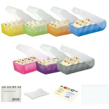 HAN Karteibox Karteikasten Croco A7 997 + Karten + Register