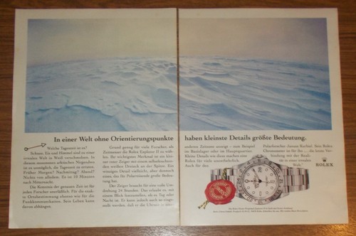 Seltene werbung vintage rolex - seltene,