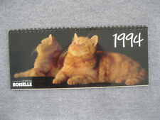 alter BOISELLE Katzen Kalender 1994 MOHNDRUCK Postkarten Tischschmuck