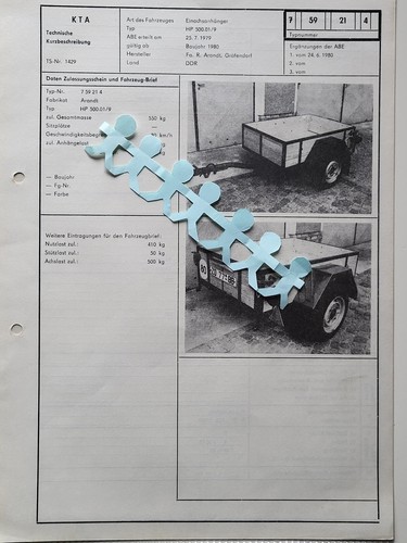 Anhänger einachsanhänger - anhänger, hp