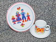 GRAZIELA Kinder Geschirr Bauernhof 70er vintage Teller Tasse Thomas brigitte 80s