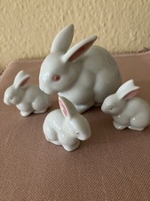 Osterhasen Familie Porzellan
