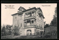 Dippoldiswalde, Ansichtskarte, Pension Haus Grüß Gott E. Schmotzer 1937 