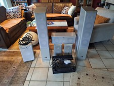 Gebrauchte Dolby Surround 5.1 Anlage in Silber + Receiver Schwarz