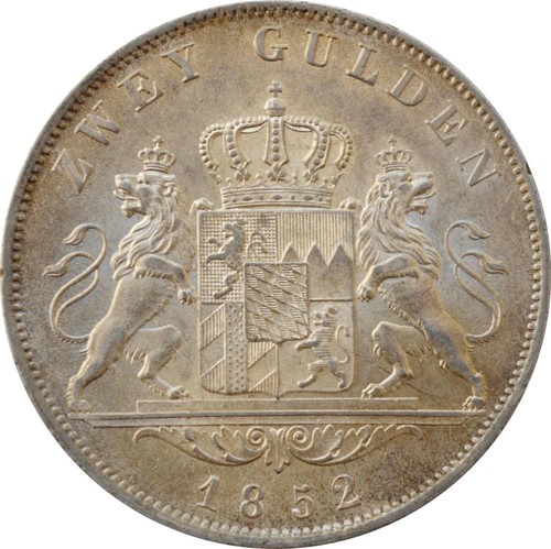 Bayern gulden 1852 - bayern, 2