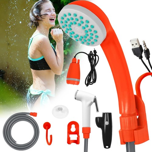 Tragbare campingdusche 2200mah - campingdusche,