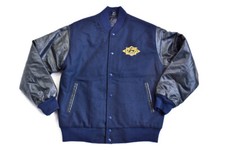 Homeboy Jacke Varsity Letterman College Bomber Leder Wolle Jacket Techno Retro M
