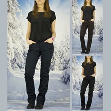 Damen Jeans Hose Warme Winterhose Thermohose Winterjeans Gefüttert Gr W30-38 N10
