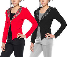 Damen Chiffon Langarm Blazer