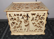 Holz Briefbox Kartenbox