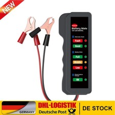 Batterietester 12V Auto Prüfgerät Lichtmaschinentester KFZ Spannungsprüfer NEU