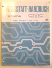 Werkstatthandbuch Schaltpläne / Service manual wirings Honda Civic Coupe CRX 89