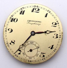 Taschenuhrwerk 40,18 mm mit Zifferblatt und Zeigern