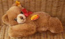 STEIFF Teddy / Teddybär  FLOPPY, liegend  (082108), braun, 21 cm