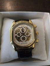 TRIAS Skelettuhr Automatic Uhr Edelstahl IP gold