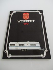 Weippert Caravan Wohnwagen 870 780 670 620 570 530 520... Prospekt brochure 1979