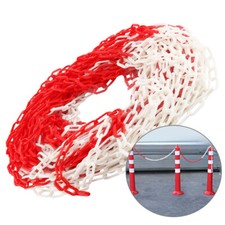 30M WARNKETTE KUNSTSTOFFKETTE SPERRKETTE ABSPERRUNG ABSPERRKETTE PARKPLATZSPERRE