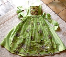 Feelings Festtags Hochzeits Balkonette Dirndl GR 32 apfelgrün lila orange