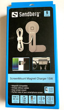SANDBERG ScreenMount Magnet Charger Ladegerät 15W 441-53 NEU