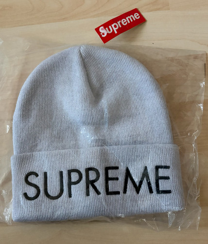 Supreme capital beanie - supreme, 'ash