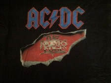 ACDC-Razors Edge-Shirt-Vintage-Rar-Angus Young-Bon Scott