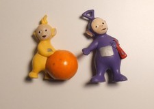 Bullyland Figuren Teletubbies LAA-LAA (gelb) und TINKY WINKY (lila) Vintage 1996