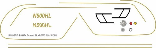 Decal hughes 369hs - hughes, aircraft