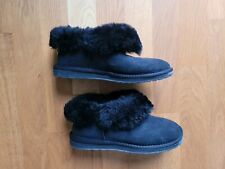 Emu Stiefelletten 38 37 W7 Pantoffeln Winterstiefel Leder schwarz Mintaro