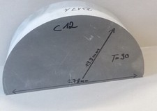 Alu-Reststück  EN AW 2017a - 278*139*90 vom Wasserstrahlschneiden  Guss C12