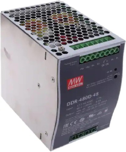 Mean well ddr 480d - well, din-rail