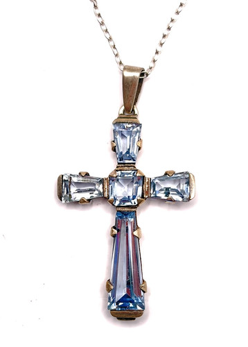 Antik art deco 835 silber - 835, blau