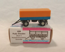 16.24 Q DDR Permot Skoda-Lastanhänger Plane Modellauto 1:87 H0 Modelleisenbahn