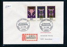 E6700) Reco-Brief, RZ 4000 Düsseldorf 21 "a", SST 13.Westdt.Kunstmesse 1982