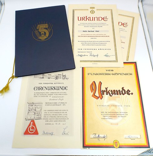 Konvolut ddr urkunden mappe - urkunden, &