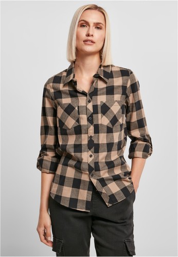Damen turnup checked - checked, flanell