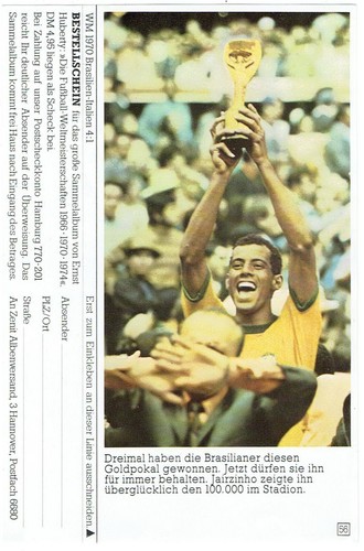 Jairzinho sprengel sammelbild - jairzinho,