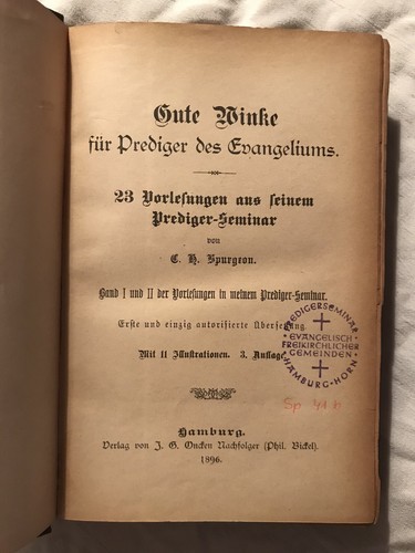 Spurgeon gute winke - c.,