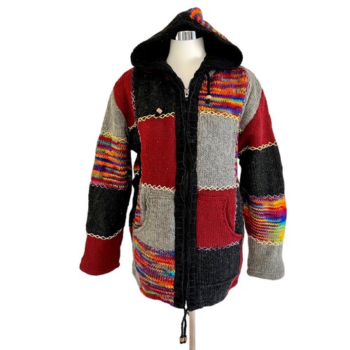 Patchwork wolljacke damen - patchwork,