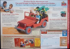 ATLAS VERLAG WILLYS JEEP Tim und Struppi, FLYER, WERBEBEILAGE   #2013