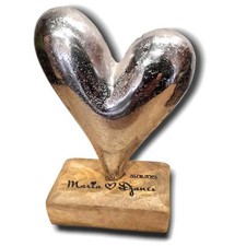 Persoanlisiertes Herz aus Holz