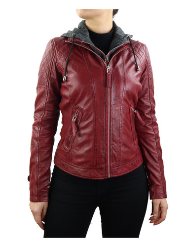 Damen lederjacke lammnappa - damen,