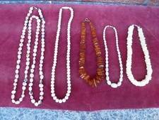 Erbnachlass: 5 sehr schöne verschiedene Halsketten, guter Zustand