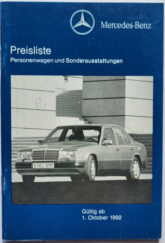 Mercedes benz preisliste - mercedes,