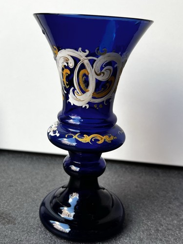 Vase antik kobaltblau - vase, antik,