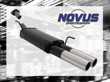 NOVUS Sportauspuff Gruppe N ESD 2x 76mm rund für Opel Astra G Coupe Cabrio