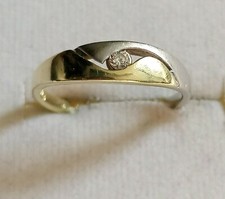 Goldring bicolor Gelb-Weiß