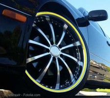 Felgenrandaufkleber Felgenringe Tuning  alle Zoll-Größen Auto Motorrad Styling