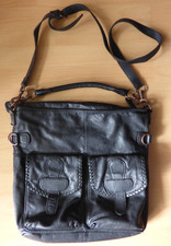 Liebeskind Berlin Handtasche Tragegurt Leder Schwarz ca.  B-40 x H-36 x T-11 cm